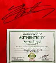 Load image into Gallery viewer, CHARLES LECLERC Signed F1 Scuderia Ferrari Shirt
