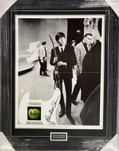 Load image into Gallery viewer, PAUL McCARTNEY "The Beatles" Signed Guitar Pickguard &amp; Poster Display
