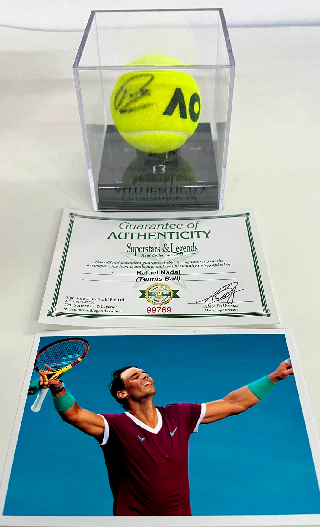 Australian Open tennis ball memorabilia