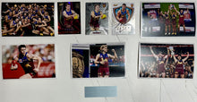 Load image into Gallery viewer, LACHIE NEALE, WILL ASHCROFT &amp; DAYNE ZORKO  “2024 Premiers” Signed Cards &amp; Photo Collage Display
