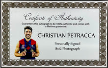 Load image into Gallery viewer, CHRISTIAN PETRACCA Signed 2021 Premiers Photo Collage Display
