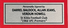 Load image into Gallery viewer, DARREL BALDOCK, ALLAN JEANS &amp; VERDUN HOWELL Signed “1966 Premiers&quot; Display
