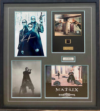 Load image into Gallery viewer, THE MATRIX - KEANU REEVES Signed Photo &amp; Filmcell Collage Display
