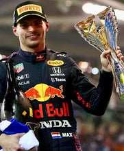 Load image into Gallery viewer, LEWIS HAMILTON, SEBASTIAN VETTEL &amp; MAX VERSTAPPEN Signed F1 Pirelli Podium Caps
