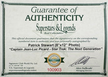 Load image into Gallery viewer, STAR TREK - Patrick Stewart “The Next Generation” Signed 8”x12” Photo Collage Display
