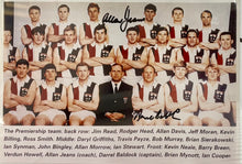 Load image into Gallery viewer, DARREL BALDOCK &amp; ALLAN JEANS Signed “1966 Premiers&quot; Photo &amp; Poster Display
