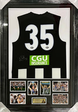 Load image into Gallery viewer, NICK DAICOS “2023 Premiers” Signed Collingwood Jumper Display
