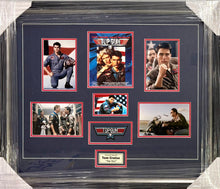 Load image into Gallery viewer, TOP GUN - TOM CRUISE Signed DVD Cover &amp; Photo Collage Display
