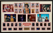 Load image into Gallery viewer, STRANGER THINGS - Millie Bobby Brown, Gaten Matarazzo, Finn Wolfhard, Noah Schnapp, Caleb McLaughlin, Joe Keery, Sadie Sink &amp; Winona Ryder Signed Photos &amp; Cards Collage Display
