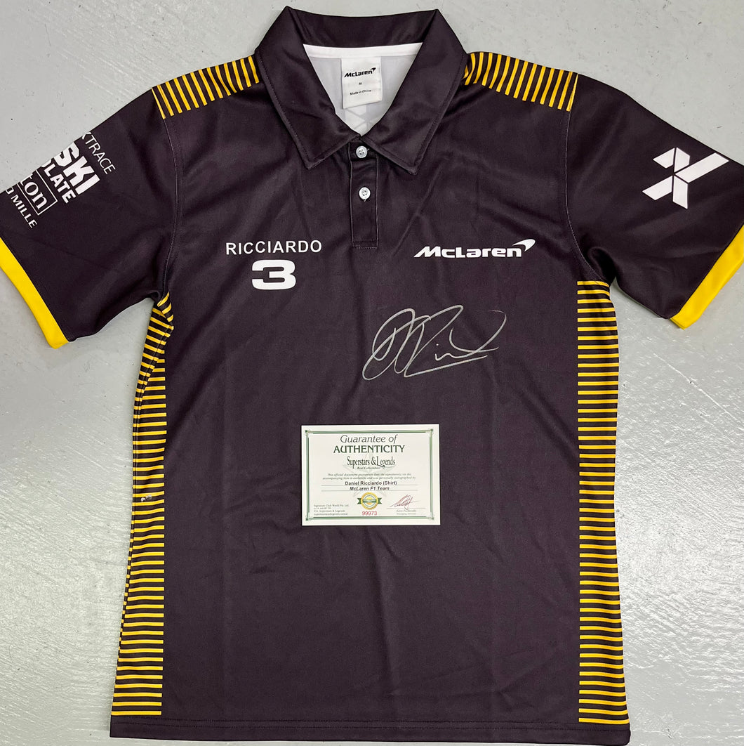 DANIEL RICCIARDO Signed McLaren F1 Team Shirt