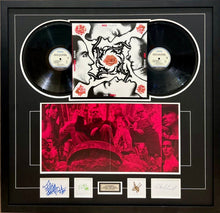 Load image into Gallery viewer, RED HOT CHILI PEPPERS - ANTHONY KIEDIS, FLEA, CHAD SMITH &amp; JOHN FRUSCIANTE Signed Cards &amp; Album Display
