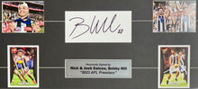 Load image into Gallery viewer, NICK DAICOS, JOSH DAICOS &amp; BOBBY HILL Signed “2023 Premiers” Jumper &amp; Cards Collage Display
