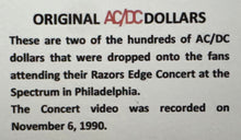 Load image into Gallery viewer, ACDC - ANGUS YOUNG Signed Photo &amp; Dollar Bill Collage Display1
