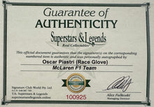 Load image into Gallery viewer, OSCAR PIASTRI Signed F1 Glove &amp; Photo Collage Display
