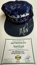 Load image into Gallery viewer, MAX VERSTAPPEN Signed F1 Red Bull Racing Cap &amp; Championship Print
