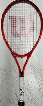 Load image into Gallery viewer, ROGER FEDERER Signed Wilson Tennis Racquet &amp; Photos/Balls Collage Display
