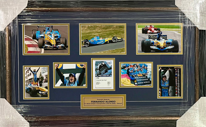 Fernando Alonso signed race pass