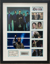 Load image into Gallery viewer, OASIS - LIAM &amp; NOEL GALLAGHER Signed Photo &amp; Card Collage Display
