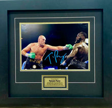 Load image into Gallery viewer, Tyson Fury signed photo display
