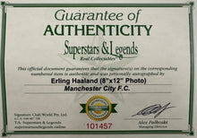 Load image into Gallery viewer, ERLING HAALAND Signed Manchester City Photo Collage Display
