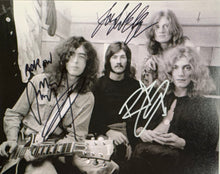 Load image into Gallery viewer, LED ZEPPELIN - ROBERT PLANT, JIMMY PAGE &amp; JOHN PAUL JONES Signed Photo &amp; Poster Collage Display
