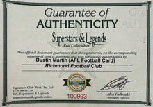Load image into Gallery viewer, DUSTIN MARTIN Signed AFL Card &amp; Photo Collage Display
