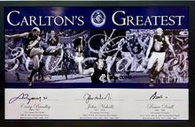 Load image into Gallery viewer, CRAIG BRADLEY, JOHN NICHOLLS &amp; BRUCE DOULL Signed "Carlton’s Greatest" Print Display
