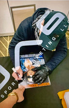 Load image into Gallery viewer, TERMINATOR - ARNOLD SCHWARZENEGGER &amp; MICHAEL BIEHN Signed Card &amp; Poster Collage Display

