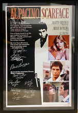Load image into Gallery viewer, SCARFACE -13 Cast Members Signed Movie Poster &amp; Photos Display
