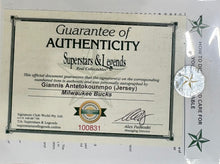 Load image into Gallery viewer, GIANNIS ANTETOKOUNMPO “Milwaukee Bucks” Signed Jersey Display2
