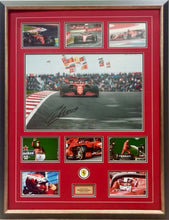 Load image into Gallery viewer, CHARLES LECLERC Signed Scuderia Ferrari Photo Collage Display
