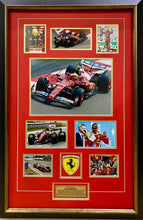 Load image into Gallery viewer, LEWIS HAMILTON Signed Scuderia Ferrari Photo Collage Display
