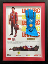 Load image into Gallery viewer, CHARLES LECLERC Signed Glove Display
