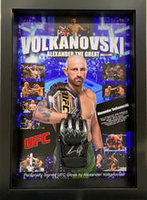 Load image into Gallery viewer, ALEX VOLKANOVSKI Signed UFC Glove Display
