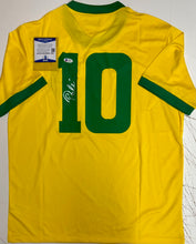 Load image into Gallery viewer, Unframed PELE Signed Brazil Jersey
