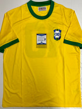 Load image into Gallery viewer, Unframed PELE Signed Brazil Jersey
