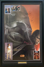 Load image into Gallery viewer, STAR WARS “Prequel Trilogy” - Ewan McGregor, Hayden Christensen, lan McDiarmid, Samuel L. Jackson, Frank Oz, Jeremy Bulloch, Kenny Baker, Peter Mayhew, James Earl Jones &amp; Natalie Portman Signed “Revenge Of The Sith” Poster Display
