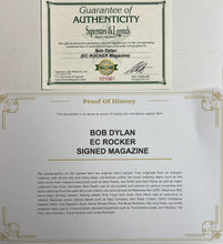 Load image into Gallery viewer, BOB DYLAN Signed Magazine &amp; Photo Collage Display
