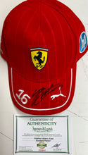 Load image into Gallery viewer, CHARLES LECLERC Signed Scuderia Ferrari F1 Cap
