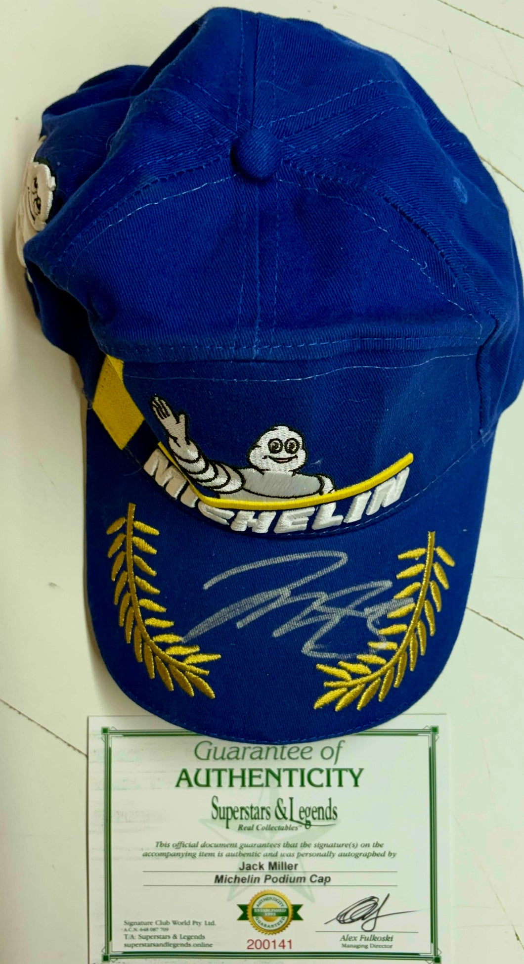 JACK MILLER Signed Cap