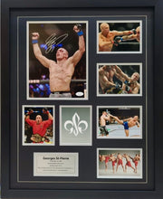 Load image into Gallery viewer, GEORGES ST-PIERRE Signed Photo Collage Display
