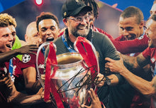 Load image into Gallery viewer, VIRGIL VAN DIJK &amp; JURGEN KLOPP Signed Liverpool Photos Collage Display

