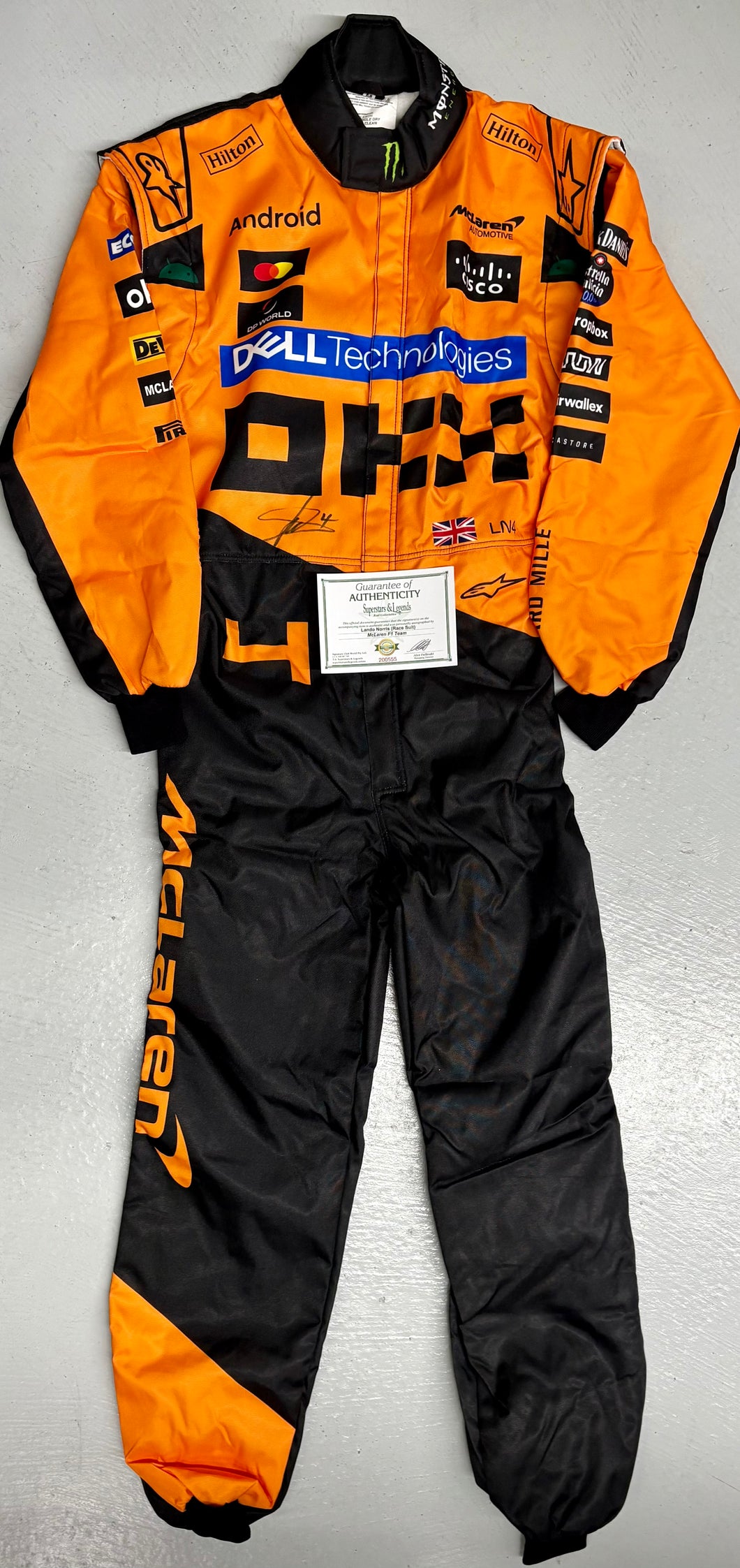 LANDO NORRIS Signed McLaren Team F1 Race Suit