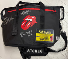 Load image into Gallery viewer, THE ROLLING STONES - MICK JAGGER, KEITH RICHARDS &amp; RONNIE WOOD Signed “No Filter Tour” Bag
