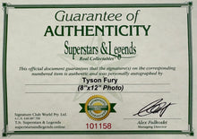 Load image into Gallery viewer, TYSON FURY Signed Photo Display1
