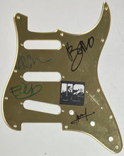 Load image into Gallery viewer, U2 - Bono, the Edge, Adam Clayton &amp; Larry Mullen Jr. Signed Guitar Pickguard Display
