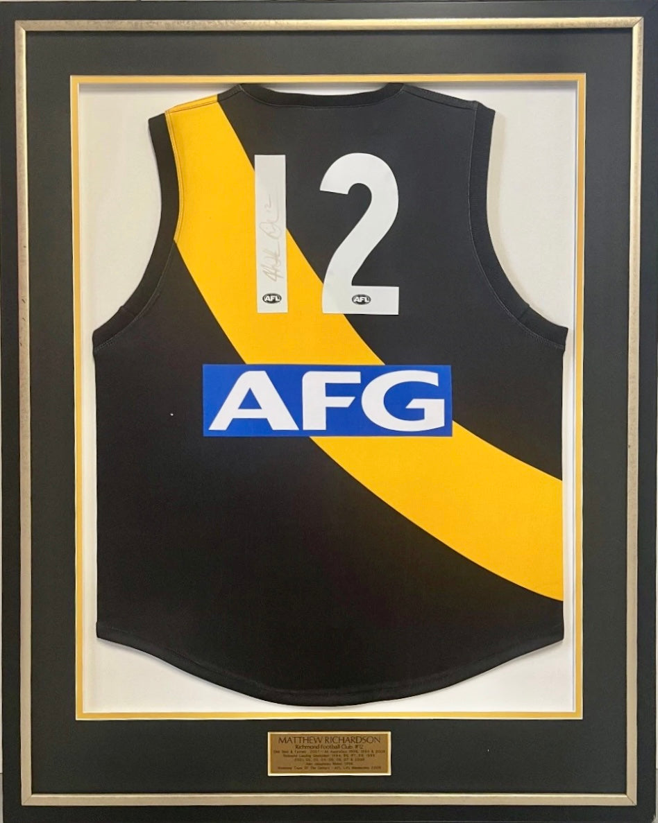 MATTHEW RICHARDSON Signed Jumper Display