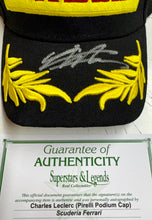 Load image into Gallery viewer, CHARLES LECLERC Signed F1 Pirelli Podium Cap
