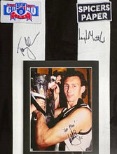 Load image into Gallery viewer, TONY SHAW, LEIGH MATTHEWS &amp; PETER DAICOS “1990 Premiers” Signed Collingwood Jumper Display
