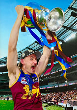 Load image into Gallery viewer, BRISBANE LIONS “2025 Premiers” Team Signed Photos &amp; Poster Collage Display
